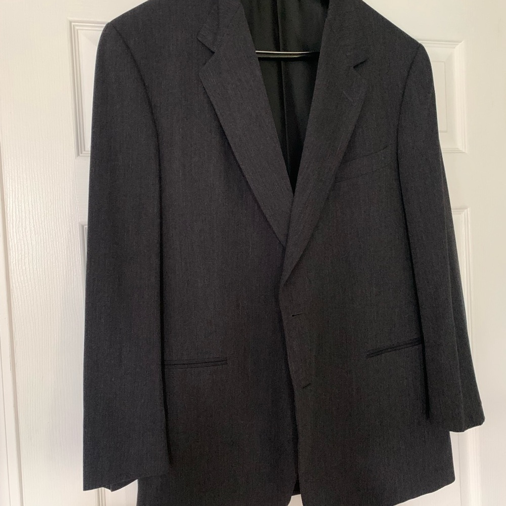 Ermenegildo Zegna Men’s Gray Wool Suit 48R(EU58) - Made In Switzerland- Flaws - Picture 13 of 15